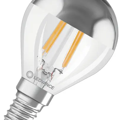 LED-Lampe LEDVANCE CLAS P E14 4W 350lm 2700K Ø45×77mm klar kuppenverspiegelt 