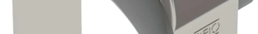 Fixation rapide BET 2056 pied à H matière synthétique 52…58mm 1×câble A2 1.4301 