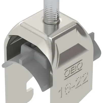Brida rapida BET 2056 piede a N materia sintetica 16…22mm 1×cavo A2 1.4301 
