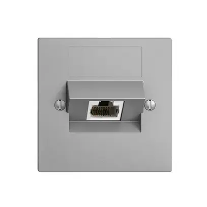 Prise ENC 1×RJ45/s 4P ITplus EDIZIOdue silver 