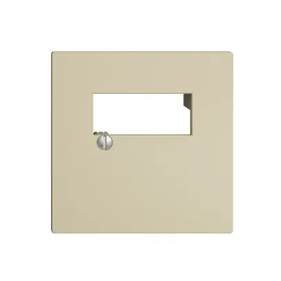 Placca frontale 2×RJ45 EDIZIOdue vanille, R&M swissline 