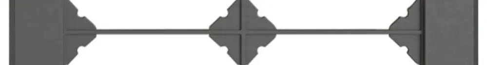 UP-Abdeckrahmen EDIZIO.liv SNAPFIX® 4×2/2×4 156×276mm dgu 