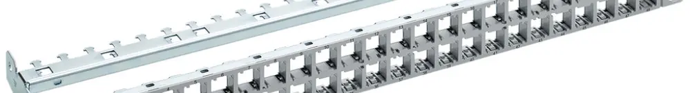 Pannello di distribuzione R&M HD ELISO 48 moduli 1UA vuoto schermato grigio 