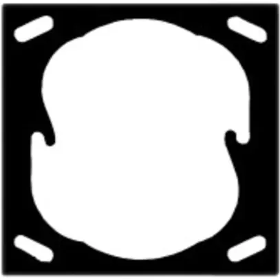 Cadre de fixation Somfy Smoove, 1×1, convient pour EDIZIO 