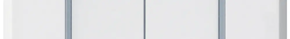 Contatto pulsante INC robusto IP55 2×1P bianco per combinazione 
