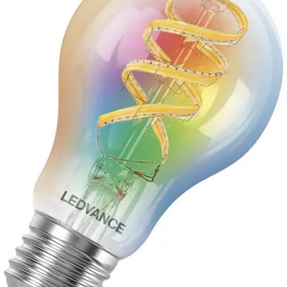 Lampe LED LEDVANCE SMART+ MATTER E27 4.8W 470lm RGBW WiFi Ø60×105mm type A clair 
