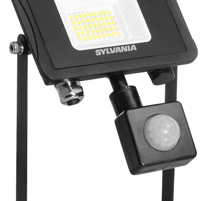 LED-Strahler Sylvania SylFlood PIR 27W 3000lm 840 IP65 110° 190×125mm schwarz 