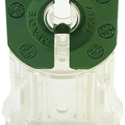 Portalampada G13 per 14…65W, con mors. innest. 13.3×25.5mm, trasparente 