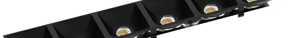 Module réflecteur LED Sylvania Otao Linear 3000/4000K 80° 285×50mm noir 4 pcs 