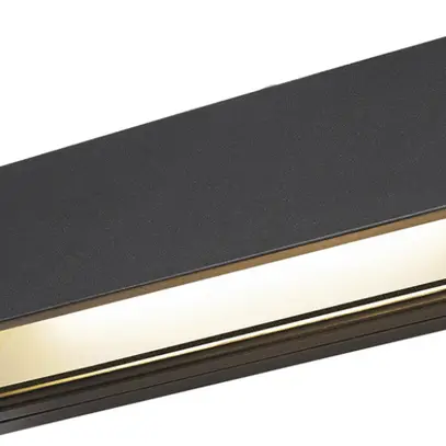 Applique LED SLV PEMA 14W 1420lm 3000/4000K IP65 280×100×90mm noir 