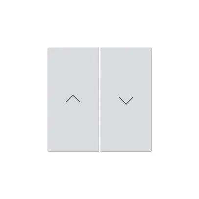 Faccia pulsante per tapparelle KNX Hager BA basico Z doppio bianco 