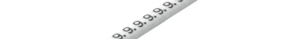 Marqueur de conducteur Weidmüller CLI C CD p.Ø1…3mm 3×3.4mm impression: 2, blanc 