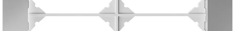 Telaio di copertura INC EDIZIO.liv prestige SNAPFIX® 2×2 154×154mm Cr-lu 