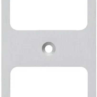 Placca di fissaggio Hager FLF 3/5 2×1 alluminio anodizzato 
