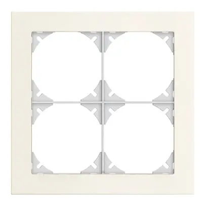 Telaio di cop. EDIZIOdue prestige 2×2 alluminio bianco 