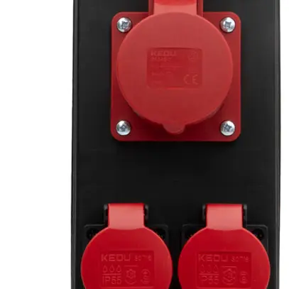 Distributore di corrente BSV P CEE16/5 2m 2×CEE16/5 2×T25 (IP55) IP44 