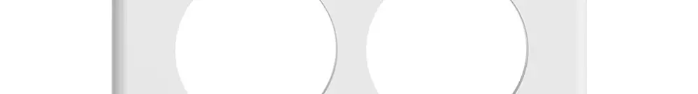 Plaque de recouvrement STANDARDdue 3×2 6×Ø50, blanc 