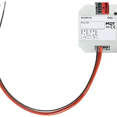 Module entrée/sortie KNX INC MDT BE-02001.02 2-can contacts libres de potentiel 