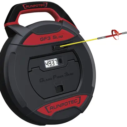 Appareil passe-fil RUNPOTEC GF3 SLIM 30m avec compte-mètres max.100kg 