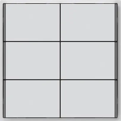 Pulsante KNX KAL 6×tasti 6×punti azionamento LED bianco 