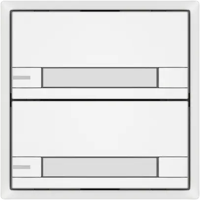 Poussoir KNX RGB EDIZIO.liv SNAPFIX® capteur temp.RGB-LED étiqu.2×com.2T bc 