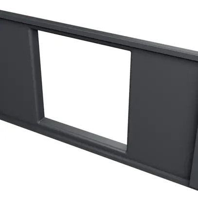 Cache R&M 210 45×45mm 1 port noir 