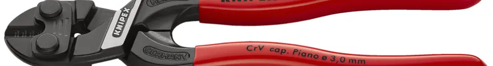 Coupe-boulons compacte KNIPEX CoBolt, pour câble métallique < Ø4.4mm, 160mm noir 