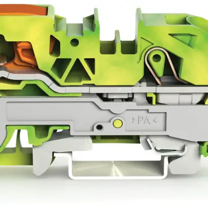 Borne de protection WAGO TOPJOB-S 16mm² 3L vert/jaune série 2116 