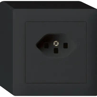 AP-Steckdose kallysto T23 schwarz Schraubklemme 