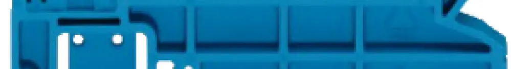 Blocco barra WAGO 7.5mm TS35 blu 