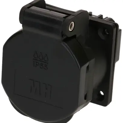 Prise INC MH BUILD 1×type 13 10A 230V 50×61.5×66.7mm IP55 noir 