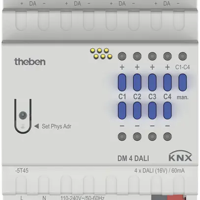 Actionneur-variateur AMD KNX Theben DM 4 DALI KNX 4-canal 