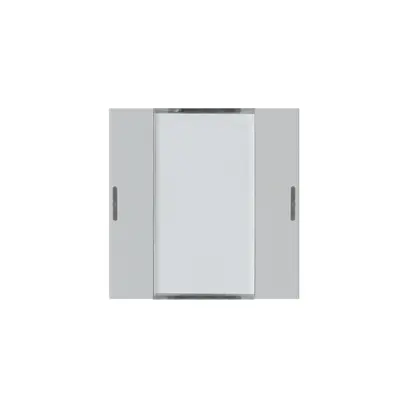 Kit frontale Hager kallysto 2×KNX LED systemlink/easylink grigio chiaro 