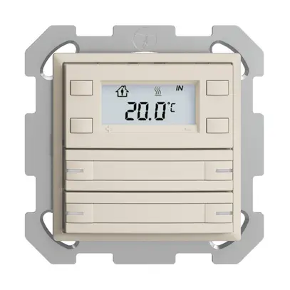 Pulsante RTH INC KNX 4×EDIZIOdue FM crema, con carta+LED RGB 