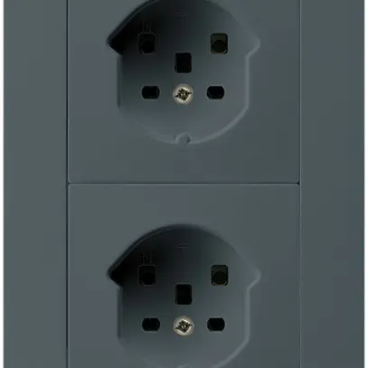 Combi ENC 2×1 HA kallysto.trend 2×type 25 avec bornes enfichables anthracite 