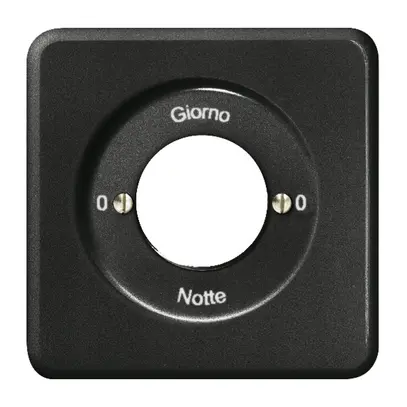 Kit frontal 0-Giorno-0-Notte pour interr.rot. à clé noir 