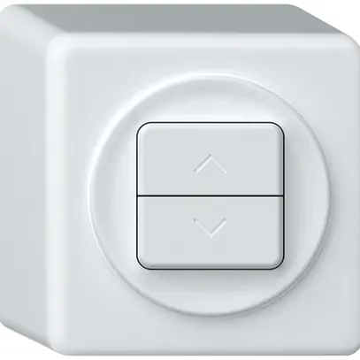 AP-Storenschalter origin 1P 2×Tasten 88×88×54mm weiss 