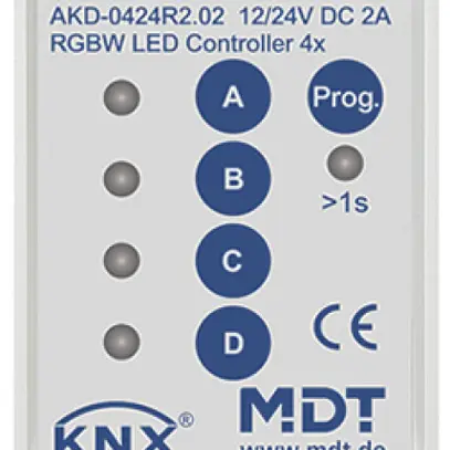 Alimentation LED KNX AMD MDT AKD-0424R2.02 2-can 48W 12…24V 2UM 
