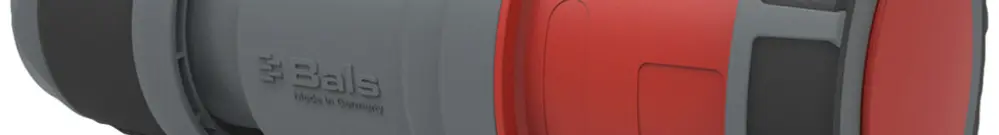 Prise mobile CEE Bals INNOLINQ-Design 4P 125A 400V rouge 6h IP67 borne à vis 