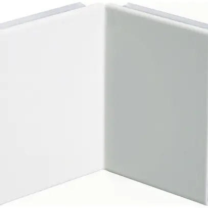 Blenda per angolo interno 80mm bianco puro 