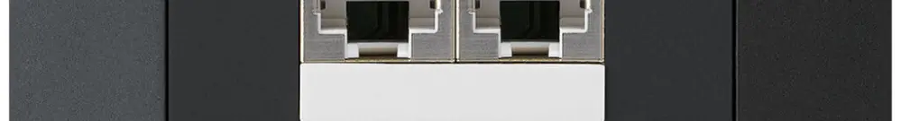 Boîte ENC kallysto.trend 2×RJ45s noir parallèle 