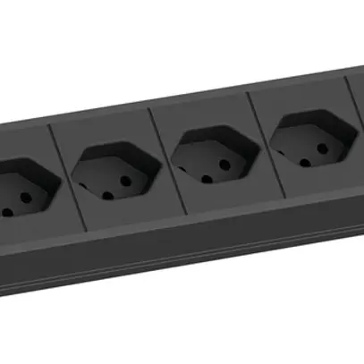 Presa multipla BACHMANN 8×T13 2m nero 