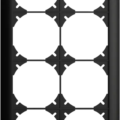 UP-Kopfzeile EDIZIOdue SNAPFIX® 4×2 vertikal 148×268mm schwarz 
