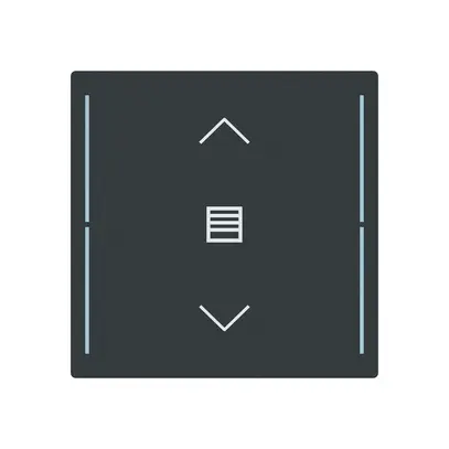 Tasterabdeckung ABB SIDUS touch 1-fach "Wippe-Jalousie" anthrazit 