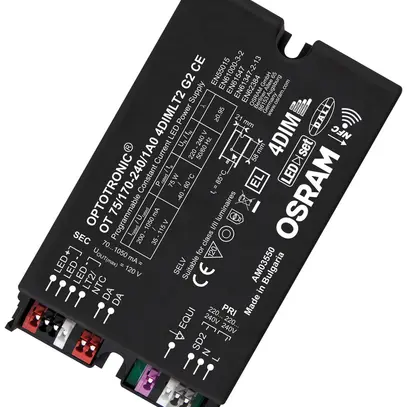 Convertisseur LED OT 75/170…240/1A0 4DIMLT2 G2 CE 75W 250…1050mA 133×77×40mm 