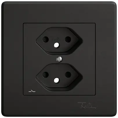Kit di montaggio INC EDIZIO.liv SNAPFIX® per presa 2×T13 separata shutter ne 