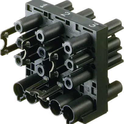 Bloc de distribution 5/3P noir, GST 18i5 V 37A1 FGV 