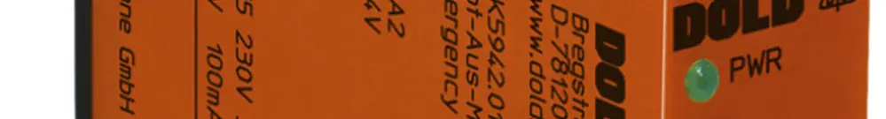 Relais de sécurité AMD Dold RK5942.02 ARRET D'URGENCE 24VDC 1NO+1NO 5A 