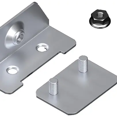 Kit de fixation Rittal VX 8660.096 pour cache-socle de VX acier 