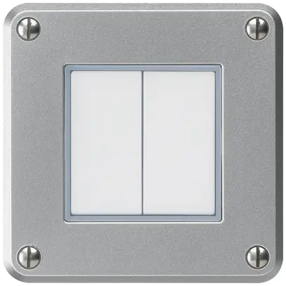 Contatto pulsante INC robusto IP55 2×1P alluminio per combinazione 